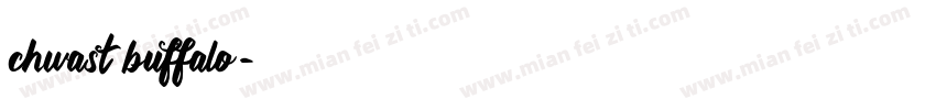 chwast buffalo字体转换